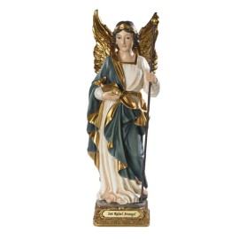 Christian Brands ArchAngel Saint Rafael Raphael Statue 8 Patron Saint of Physicians. Hand Painted