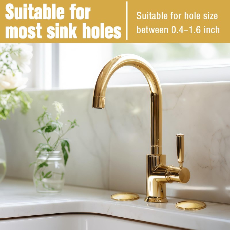 2 Pack 2 Inch Kitchen Sink Faucet Hole Cover, Antique