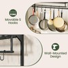 CHOEZON Hanging Pot Rack, Wall-Mounted Pot Rack, Kitchen Cookware Organizer,