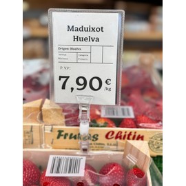 25 double rotating price clips, label holder with total height 92 mm, price holder, transparent or black, price and offer poster holder, sales poster or photo holder