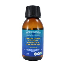 Queen of the Thrones® Organic Golden Castor Oil 100 ml | 100% Pure, Certified Organic, Hexane-Free, Extra Virgin | Moisturizing & Conditioning Oil for Skin, Hair & Nails