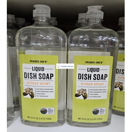 Trader Joe Liquid Dish Soap Citrus Scent 25fl oz 739ml (Two Bottles)
