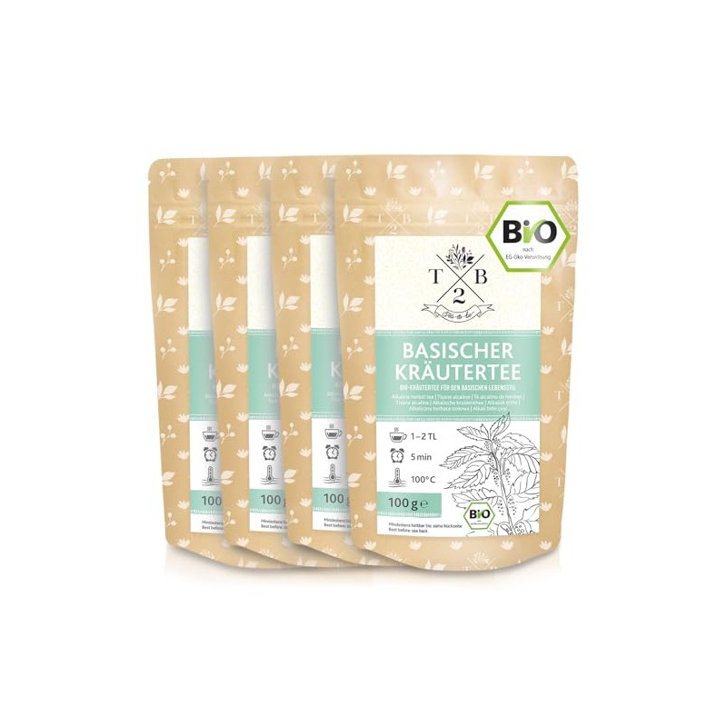 T2B Basic Herbal Tea Loose Organic - Pack of 4