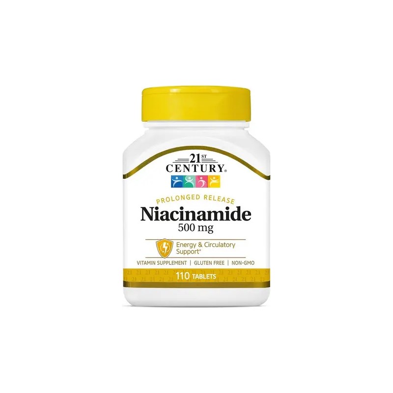 21st Century Niacinamida 500mg Vitamina 110 Cápsulas Sabor