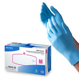 TRONEX 9010 5 Mil Nitrile Chemo-Rated Blue Medical Exam Glove Fully Textured Powder-Free (1000, Small)