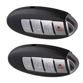 cciyu X 2 Flip Key Fob with Key Blade 4 buttons Replacement for 07 08 09 10 11 12 13 14 15 for Nissan Altima Maxima for Infiniti Q60 G35 G37 G25 Series with FCC KR55WK48903