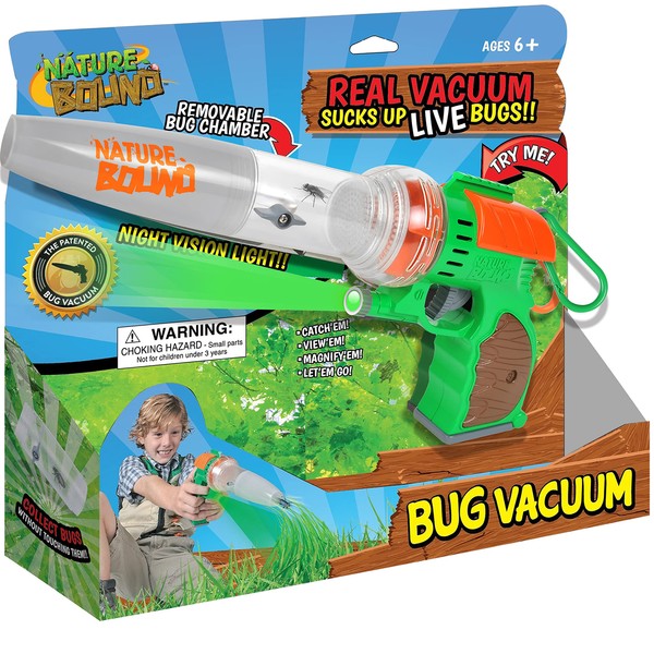 Nature Bound Bug Catcher Toy, Eco-Friendly Bug Vacuum, Catch and Release Indoor/Outdoor Play, Ages 6+
