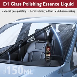 Jwtolp D1 Glass Polishing Liquid, 3Pcs Glass Polishing Compound Car Compound Windshield Oil Film Remover for Anti-Fog Hydrophobic Coating, Scratches, Swirls, Wiper Marks