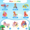 AOUVT 40 Pieces Magnetic Building Blocks, Learning Toy Made of