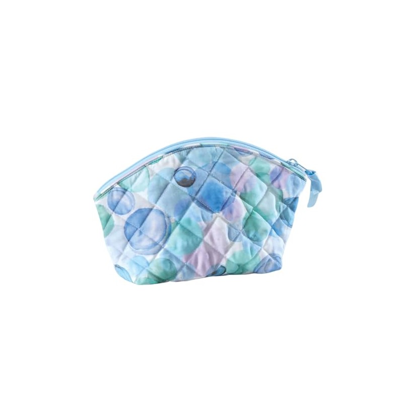 Cuddledown Quilted Cotton Cosmetic Bag | Zipper Closure | 100%