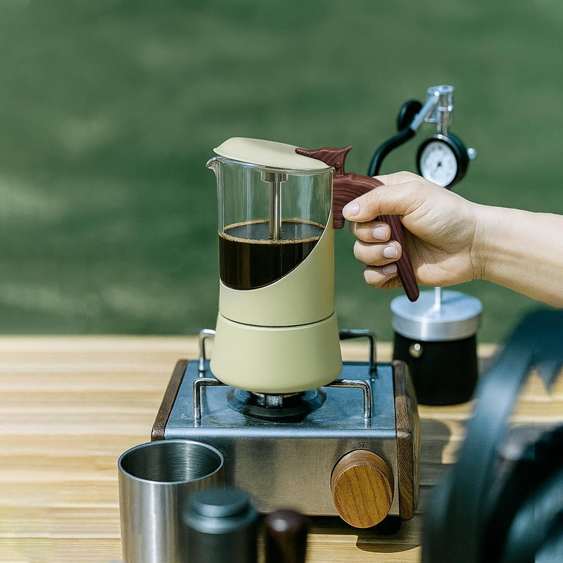 TWOCE Glass Moka Pot for Stovetop & Induction - Italian