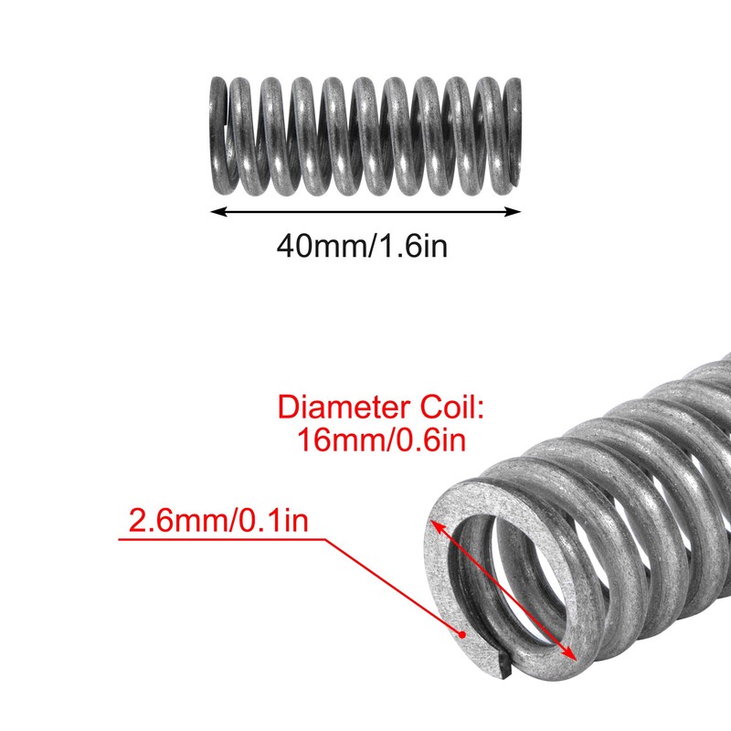 GUNGY Compression Spring Stainless Steel Spring Compression Springs 40 mm