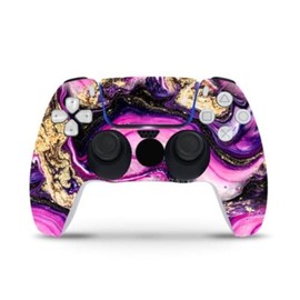 ZOOMHITSKINS, vinilo 3M para mayor durabilidad y ajuste, granito fucsia rosa dorado planeta, fácil de usar, sin burbujas, compatible con...           
