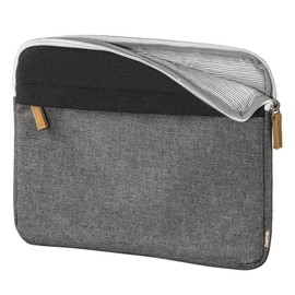 Hama 00217112 Case for Tablet and Notebook up to 11 Inches (Tablet Bag, Laptop Bag for Notebook, Tablet, MacBook, Surface, Sleeve, Sleeve) Black/Grey, 00217112, 11 Inches / 28 cm