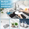 SUBEKYU Silicone Kitchen Soap Tray, Sink Tray for Kitchen Counter/Soap