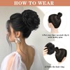 MSCHARM Messy Bun Hair Piece 2PCS Curly Hair Bun Scrunchies