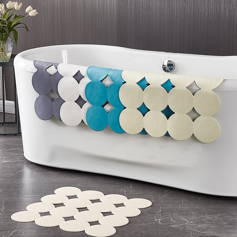 Webos Anti Slip Shower Mat: Natrul Rubber Non Slip Bath