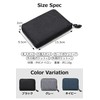 Ignition Original Round Zip Bifold Wallet Lightweight Nylon Bilford Wallet