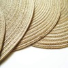 Egurs Set of 6 Round Place Mats 38 cm Braided