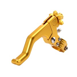 JXPANG CNC Short Stunt Clutch Lever 22mm 7/8" Handlebar Universal Stunt Clutch Lever Motorcycle Dirt Bike for for CFR250R CFR450R CFR450X CFR250X XR250 (Gold)
