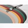 Placemats, Round Placemats Faux Leather Heat Resistant Placemats for Dining