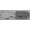 100 Plastic Wire Padlock Security Seal Grey
