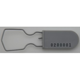 100 Plastic Wire Padlock Security Seal Grey
