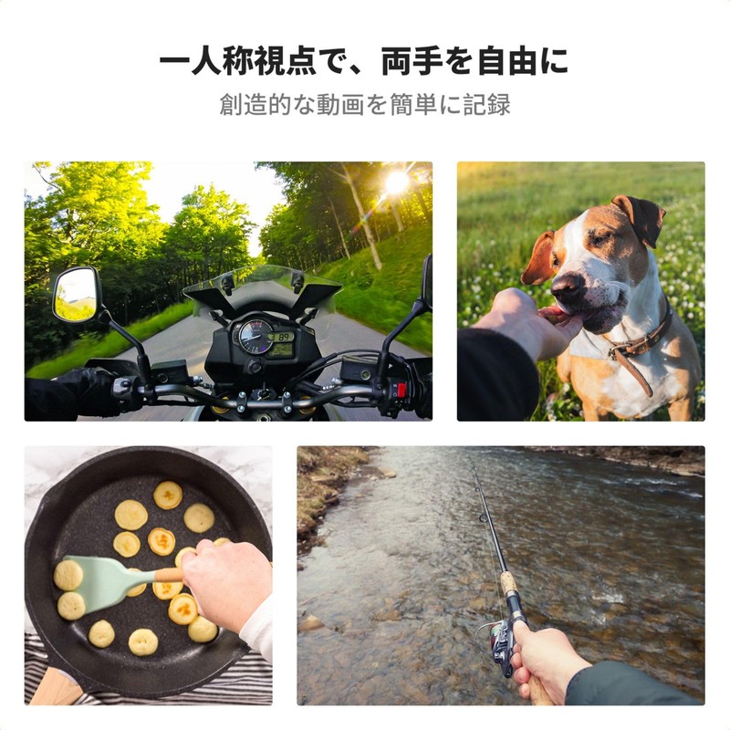 K&F Concept gopro Base Mount, Velcro Mount, 360° Rotation, Compatible