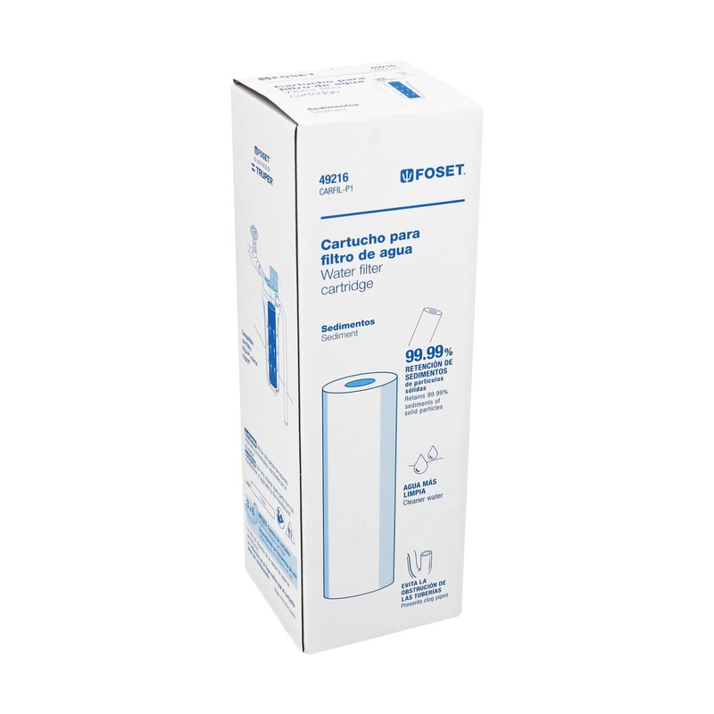 Foset CARFIL-P1, Cartucho repuesto, filtro agua, paso 1