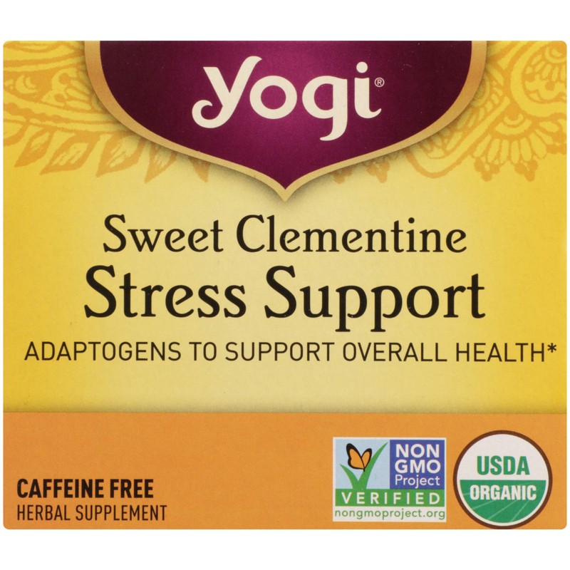 Yogi Tea Organic Sweet Clementine Stress Support Supplement, 16 Count