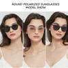 Saveen Retro TAC Round Polarized Sunglasses for Women Men UV