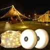Camping String Lights, Rechargeable Tent Lights String with 8 Lighting