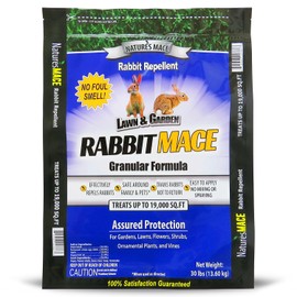 Nature's MACE Rabbit Repellent Granules, Outdoor Rabbit Deterrent for Landscape, Keep Bunnies Out of Your Lawn and Garden, Safe to use Around Pets, People, & Plants