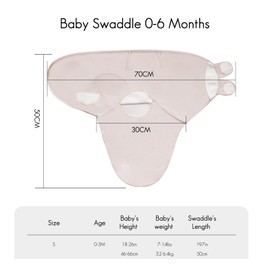 Dormlony Viscose FromBamboo Baby Swaddles Blanket for Newborn, 2-Pack Adjustable Infant Sleep Sack wrap (Gentle Style, 0-3 Months)