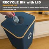 Eikovia 26 Gallon Recycling Bin for Kitchen, 100L Recycle Bin