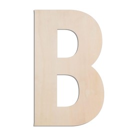 MGTECH 17 Inch Large Wooden Letter B, 1/4 in Thick Big Wood Letter for Crafts and Wall Decor