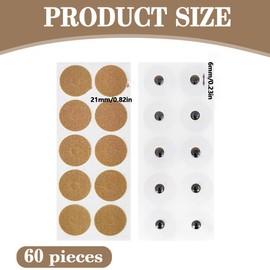 JUGUTA 60 Akupressurpunkte Magnetische Akupressur Pflaster Akupunktur Magnetic Patches Magnetische Akupressur Patches Akupunkturpflaster Für Magnetfeldtherapie Knie Rückenentlastung Erwachsene