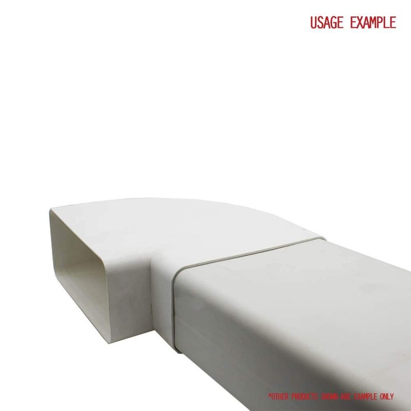 Kair 90 Degree Horizontal Elbow Bend 150mm x 70mm -