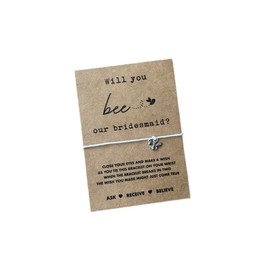 Will you Bee our bridesmaid wish bracelet | Bridesmaid proposal gift