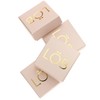 LÖB Unisex Titanium Creole Earrings Polished with Leverback in 15