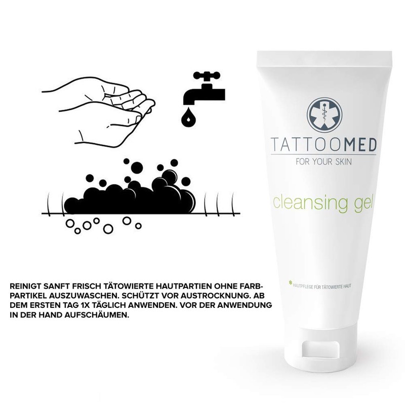 TattooMed Cleansing Gel - Tattoo Wash Gel for Cleansing Tattooed