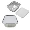 HOMESmith 10 Pack Aluminium Foil Trays with Lids Containers Strong