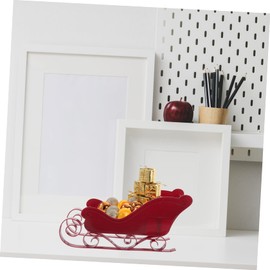 JOINPAYA Christmas Sleigh Santa Sled Decor Sled Figurine Christmas Candy Bowl Sleigh Candy Bowl Snack Bowl Sleigh Photo Prop Christmas Decor Plastic Sled Christmas Adornment Pendant Winter