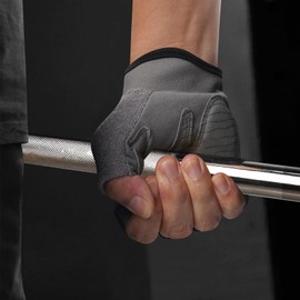 WULI Sports Gloves Outdoor Mountain Biking, Half Finger Anti Slip Gloves, Reinforced Palm Fitness Riding Gloves Summer New Road Mountain Bike Riding Gloves (Gray1, X-Large)