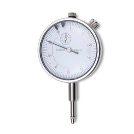 WIKISTORE Professional Comparison Meter, Measuring Tool 0-10 mm, Work Tool with 0.01 Reading, Precision Dial Diameter 58 mm with Metal Case, Precise Work Tool