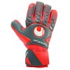 uhlsport Goalkeeper Gloves 101105802 Man, Mens, 101105802, Gris Foncé/Rouge Fluo/Blanc,