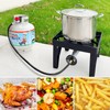 JEASOM 4FT Adjustable High Pressure Propane Regulator with Hose (0-10