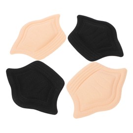 BIUDECO 4pairs Comfortable Heel Pads for Sneakers Thickened Protective Heel Stickers Skin-friendly Shoe Inserts for Men Women Wear-resistant Anti- Design Nude