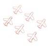 100Pcs Airplane Shaped Paper Clips Metal Lightweight Multipurpose Cute Shaped