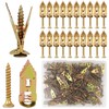 160 PCS Metal Drywall Anchors and Screws Kit - Includes